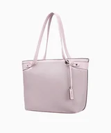 Torebki damskie - PUCCINI Torebka typu shopper o ażurowej fakturze pudrowy róż - miniaturka - grafika 1