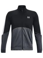 Kurtki i kamizelki sportowe damskie - Under Armour Kurtka sportowa w kolorze czarno-szaro-białym - miniaturka - grafika 1