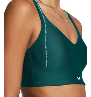 Stanik treningowy Under Armour UA Infinity Low 2.0 Strap Bra Zielony - Biustonosze - miniaturka - grafika 5