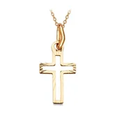 Biżuteria religijna - Złoty krzyżyk WZX5271 - miniaturka - grafika 1