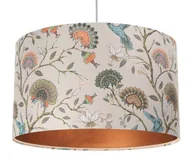 Lampy stojące - Miedziana lampa wisząca z abażurem nad stół - S385 Jafos - miniaturka - grafika 1