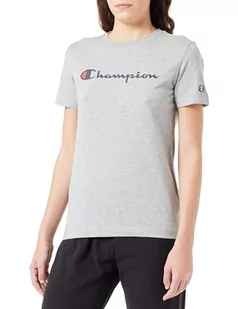 Champion Legacy American Classics W-Light Cotton Jersey S-s Regular Crewneck Koszulka damska, Jasny melanż szary, M - Koszulki i topy damskie - miniaturka - grafika 1