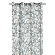 Zasłony - Stof Zasłona Eugenie 140x260 jasne kwiaty - miniaturka - grafika 1