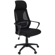 Fotele i krzesła biurowe - Czarne krzesło obrotowe nowoczesne - Uris - miniaturka - grafika 1