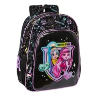 Plecaki szkolne i tornistry - Plecak szkolny Monster High czarny 33 x 42 x 14 cm - miniaturka - grafika 1