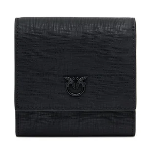 Mały Portfel Damski PINKO Flap Wallet PE 25 PCPL 104355 A29P Czarny - Portfele - miniaturka - grafika 1