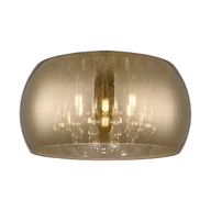 Lampy sufitowe - Lampa ze złotym kloszem, do sypialni C0076-05L-F4HF z serii CRYSTAL - miniaturka - grafika 1
