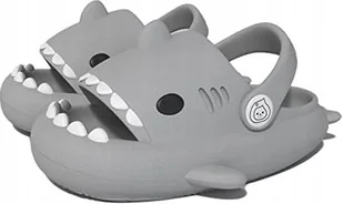 KLAPKI REKINY SANDAŁY DZIECIĘCE KAPCIE SHARK ANTYPOŚLIZGOWE KROKSY 21-22 - Skarpetki dla dzieci - miniaturka - grafika 1