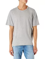 Koszulki męskie - United Colors of Benetton T-shirt męski, szary melanż 501, 3XL - miniaturka - grafika 1