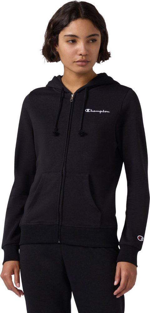 Champion Bluza damska Champion Full Zip Hoodie Sweatshirt czarna 118406 KK001 L