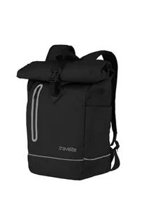 Travelite Unisex Basics Roll-up plecak, plandeka na rower (1 opakowanie), czarny, 48 cm, Casual - Plecaki - miniaturka - grafika 1