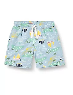 Chłopięce szorty kąpielowe Petit Bateau, Śnieżny błękit/Multico, 12 ans - Kąpielówki dla chłopców - miniaturka - grafika 1