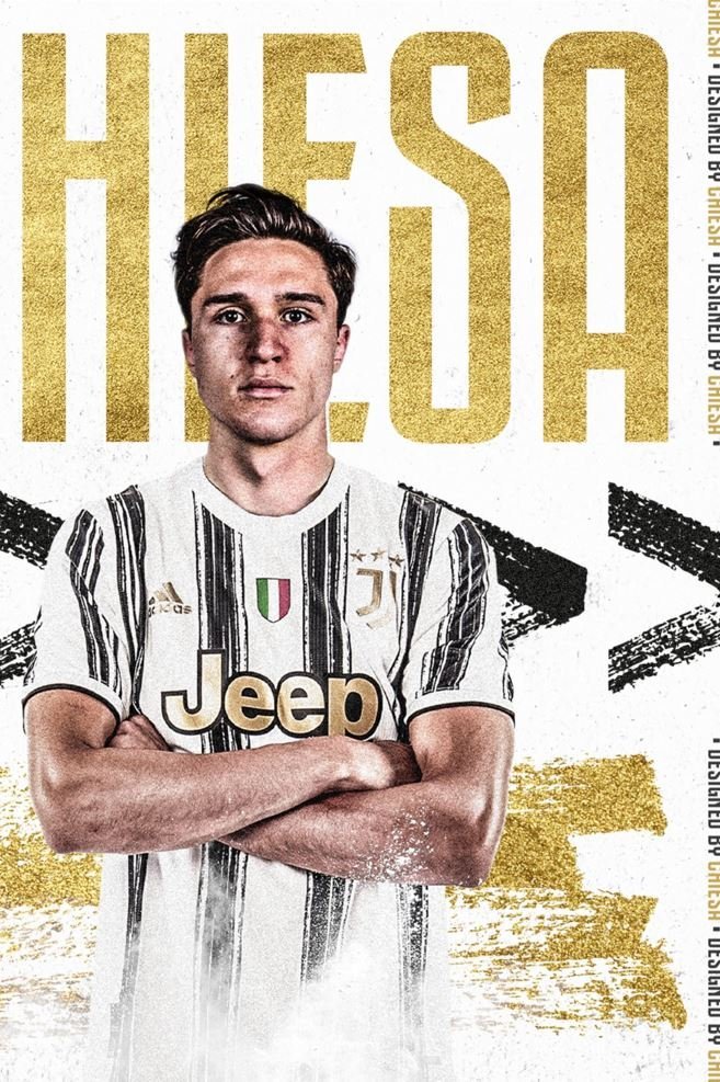 PODKŁADKA POD MYSZ Nadruk 22x18 cm Federico Chiesa Juventus Tekst Prezent
