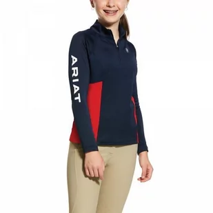 ARIAT Bluzka młodzieżowa SUNSTOPPER TEAM 2.0 SS20 - navy - Koszulki sportowe damskie - miniaturka - grafika 1