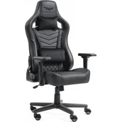 Fotele gamingowe - Fotel GAMVIS Elite 2.0 XL Basic Czarny - miniaturka - grafika 1