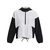 Koszulki i topy damskie - Under Armour Womens Warmup Tops Woven Graphic Jacket, Black, 1377550-001, LG - miniaturka - grafika 1