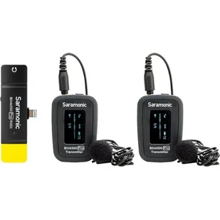 Saramonic Zestaw do bezprzewodwej transmisji dźwięku Blink500 Pro B4 RXDI + TX + TX) - Kamery cyfrowe - akcesoria - miniaturka - grafika 1