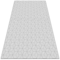 Dywany - Uniwersalny dywan winylowy Geometryczna kostka 60x90 cm - miniaturka - grafika 1