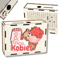 Skarbonki - Prezent na dzień kobiet SKARBONKA WYKREŚLANKA do szkoły pracy przedszkola - miniaturka - grafika 1