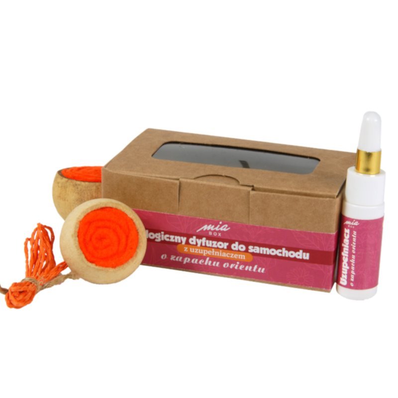 Ekologiczny dyfuzor samochodowy o zapachu orientu, kpl z uzupełniaczem 2szt