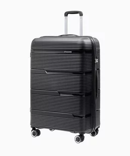 PUCCINI Duża walizka z polipropylenu czarna - Walizki PUCCINI Duża walizka z polipropylenu czarna - Walizki - miniaturka - grafika 1
