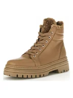 Botki damskie - Gabor Skórzane botki w kolorze jasnobrązowym - miniaturka - grafika 1