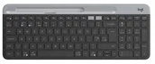 Klawiatury - Logitech Klawiatura K580 Slim Multi-device Bezprzewodowa Czarno-szara US 920-009208 920-009208 - miniaturka - grafika 1