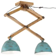 Lampy sufitowe - Lampa Sufitowa, 25 W, Postarzany Niebieski, 29X18X85 Cm, E27 Lumarko! - miniaturka - grafika 1
