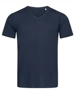 Koszulki męskie - Koszulka męska bawełniana T-shirt w serek Stedman V-Neck ST9010 Blue M - miniaturka - grafika 1