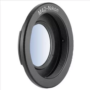 Adapter M42 Nikon Soczewka - Akcesoria fotograficzne - miniaturka - grafika 1