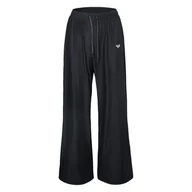 Spodnie damskie - Damskie Spodnie ROXY RISE & VIBE RIB WIDE LEG PANTS ERJNP03556-KVJ0 – Czarny - miniaturka - grafika 1
