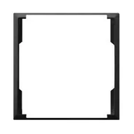 Klawisze i ramki - Ospel ARIA Ramka ozdobna do gniazda wtyczkowych podwójnych do ramek) czarny metalik ARIA RO-4U/33 - miniaturka - grafika 1