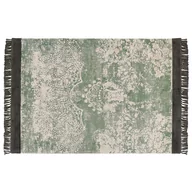 Dywany - Dywan z wiskozy 160 x 230 cm zielony z beżowym AKARSU - miniaturka - grafika 1