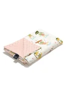 Koce i narzuty dla dzieci - La Millou Lekki koc bawełniany minky M 80x100 ( Frogs ) - miniaturka - grafika 1