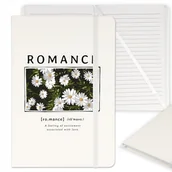 Notesy i bloczki - NOTES PLANER NOTATNIK W LINIE BIAŁY ROMANCE WZORY - miniaturka - grafika 1