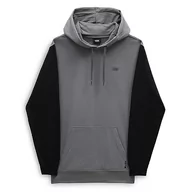 Bluzy męskie - Vans Męska bluza z kapturem Skoval Pulower, Quiet Shade-Black, S, Cichy odcień - czarny, S - miniaturka - grafika 1
