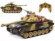 Zabawki zdalnie sterowane - Aig, czołg zdalnie sterowany, Rc War Tank 9993, 34 cm, czarny - miniaturka - grafika 1