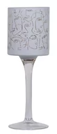 Kieliszki - Kielich szklany w twarze biały niski - miniaturka - grafika 1