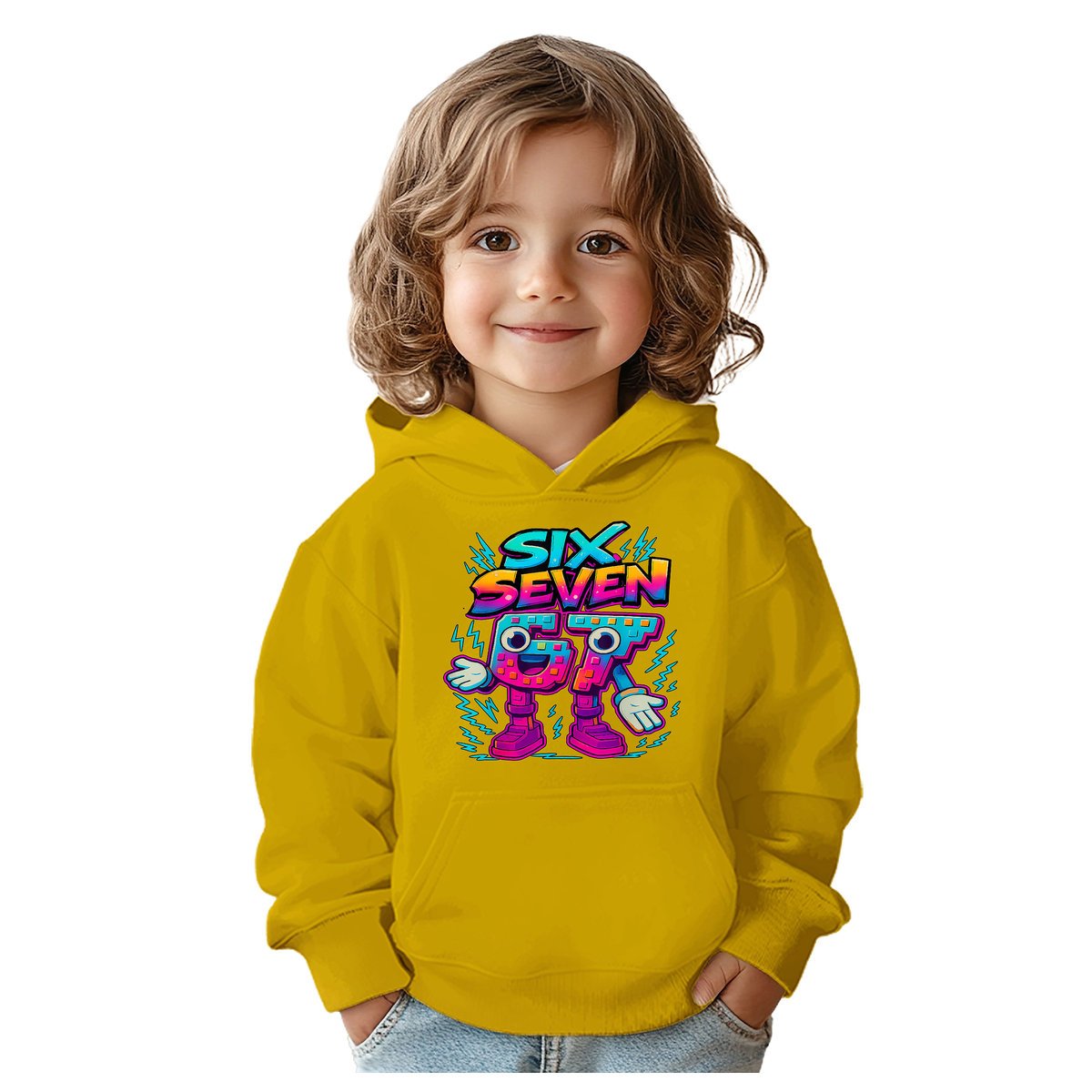BLUZA DZIECIĘCA Z KAPTUREM 67 SIX SEVEN VIRAL 110-116 DLA DZIECKA PREZENT