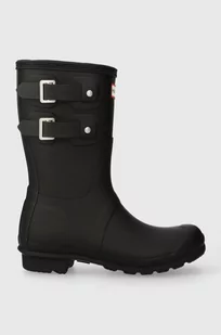 Hunter kalosze Original Short damskie kolor czarny WFS2389RMA - Kalosze damskie - miniaturka - grafika 1