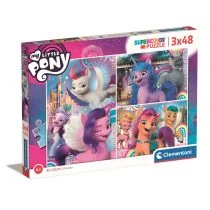 Clementoni Puzzle 3x48 super kolor My Little Pony 25275 - - Puzzle - miniaturka - grafika 1
