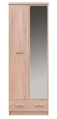 Szafy - Szafa na ubrania z lustrem dąb sonoma W0-W59 - miniaturka - grafika 1