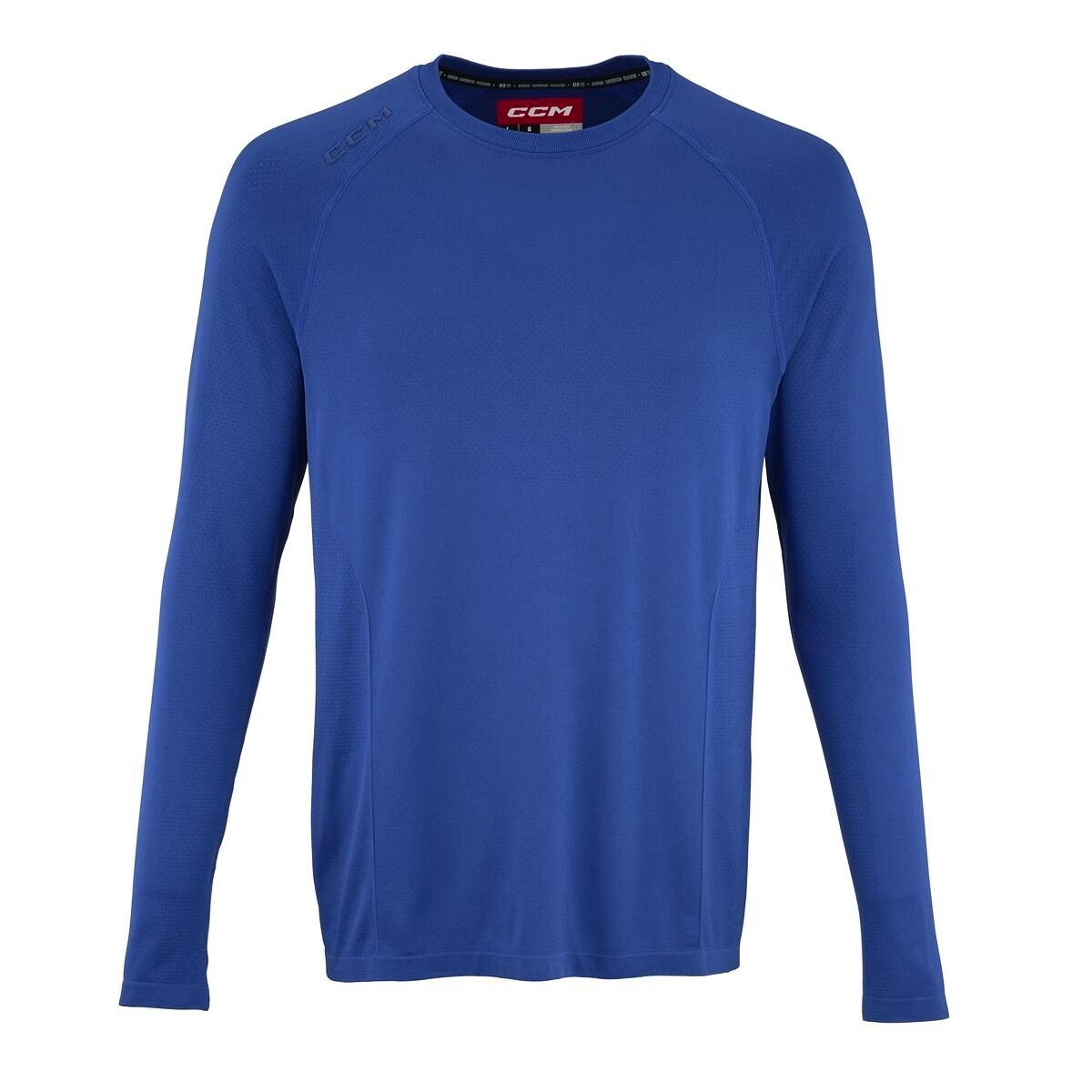 T-shirt kompresyjny CCM LS Premium Training Tee Royal XXL