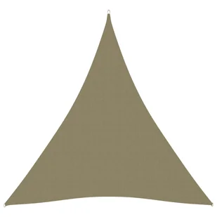 vidaXL Żagiel ogrodowy, tkanina Oxford, trójkątny, 3x4x4 m, beżowy 135174 - Parasole ogrodowe - miniaturka - grafika 1
