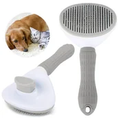 Szczotki i furminatory - Szczotka samoczyszcząca Dla Psa Szara - miniaturka - grafika 1