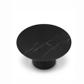 Ławy i stoliki kawowe - Stolik ryflowany z Kamiennym blatem - Kleo - miniaturka - grafika 1