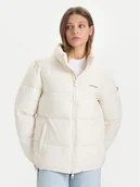 Kurtki damskie - Guess Jeans Kurtka zimowa W4BL21 WGII2 Beżowy Regular Fit - miniaturka - grafika 1