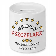 Skarbonki - SKARBONKA DLA PSZCZELARZA NAJLEPSZY PSZCZELARZ z Nadrukiem ze Zdjęciem - miniaturka - grafika 1