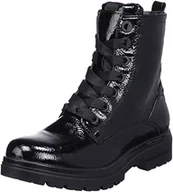 Botki damskie - Tom Tailor Damskie sztyblety 4290502, czarne, 36 UE - miniaturka - grafika 1