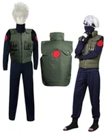 Dodatki do strojów karnawałowych - Strój Kostium Przebranie Kakashi Hatake Naruto Anime Cosplay Peruka S / M 164/170 Cm - miniaturka - grafika 1